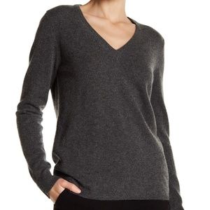Minnie Rose V-Neck Ribbed Sweater!